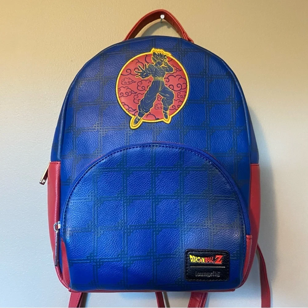 Loungefly Dragon Ball Z Super Saiyan Goku Mini Backpack Bag Purse Collectible